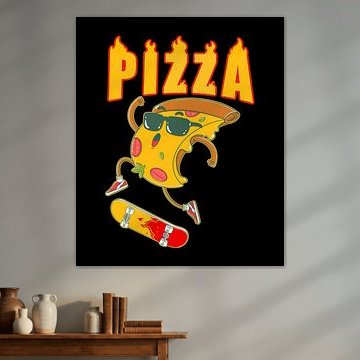 Pizza-Skater von Artthree