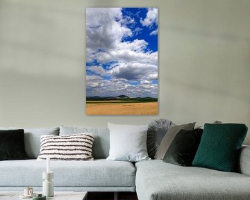 Boven-Lauslandschap met bewolkte lucht