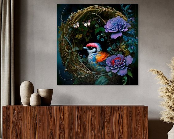 Example of the artwork in a room