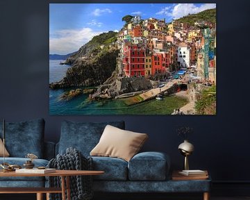 The village of Riomaggiore. Cinque Terre, Italy by FotoBob