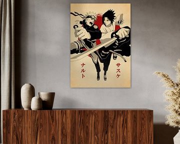 Naruto Sasuke Vintage van The Artz