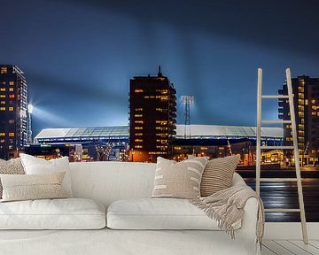 Feyenoord-Stadion De Kuip während eines Europa-Liga-Abends von Tux Photography