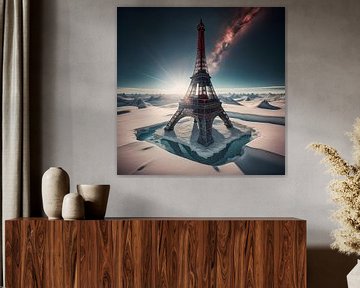 Eifel tower at the North Pole by Gert-Jan Siesling