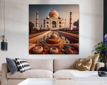 Taj Mahal mit Süßigkeiten von Gert-Jan Siesling