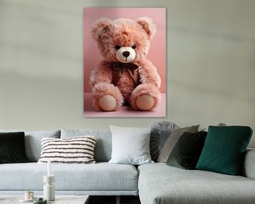 Roze teddybeer van PixelPrestige