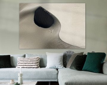 Yin yang in zand