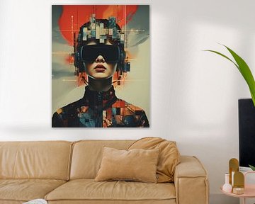 Besonderes Porträt/Collage: "Triff mich im Weltraum" von Studio Allee