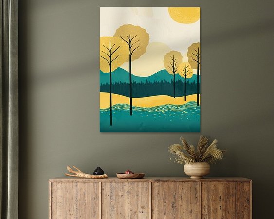 Example of the artwork in a room