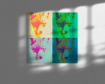 Vier artistieke vossen