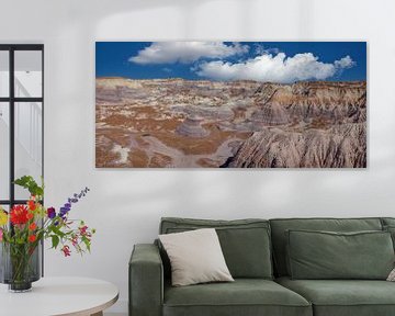 Painted Desert, Arizona USA. Groothoek foto van Gert Hilbink