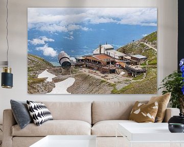Bergstation und Seilbahnstation im Karwendelgebirge bei Mittenwa von Rico Ködder