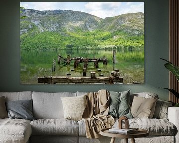 slovenië natuur en water aan het meer van bohinj