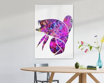 Betta Fish Purple by Gunawan RB