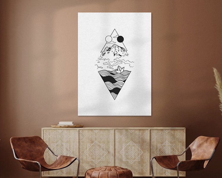 Example of the artwork in a room