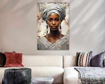 Beeldschone afrikaanse vrouw van But First Framing