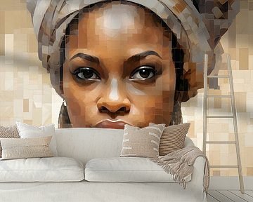 Schöne afrikanische Frau