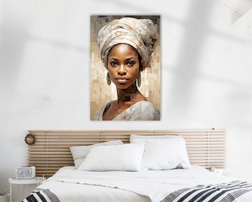 Beeldschone afrikaanse vrouw van But First Framing