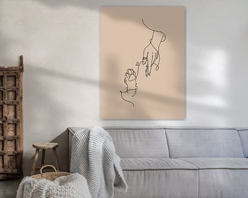 Pet person, beige zwart van Kemona art