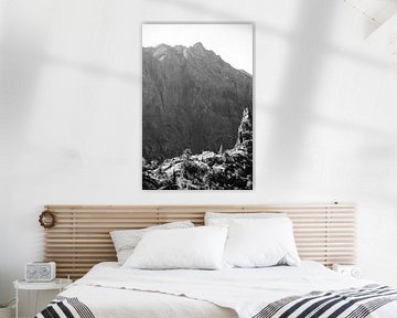 Magisch Masca | Tenerife zwart-wit foto print | Naturfoto  Europa reisfotografie van HelloHappylife