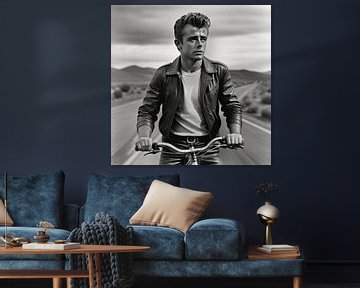 James Dean preferred to go cycling by Gert-Jan Siesling