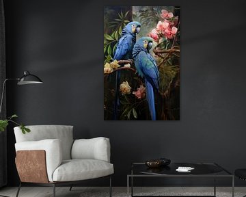 Parrot - painting by Joriali