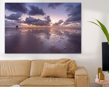 Wolken über der Engelsmannplatte im Wattenmeer von KB Design & Photography (Karen Brouwer)