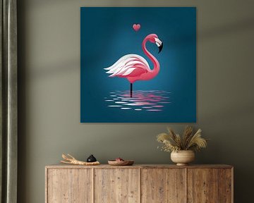 Vectorafbeelding Flamingo van PixelPrestige