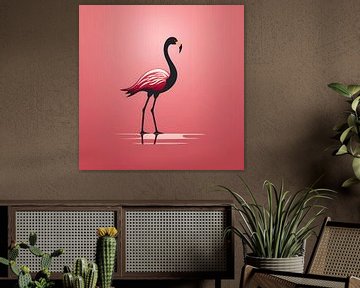 Vectorafbeelding Flamingo van PixelPrestige