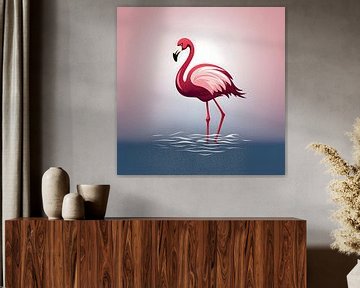 Vectorafbeelding Flamingo van PixelPrestige