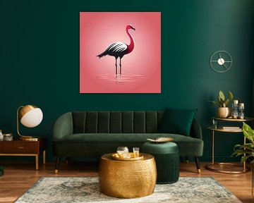 Vectorafbeelding Flamingo van PixelPrestige