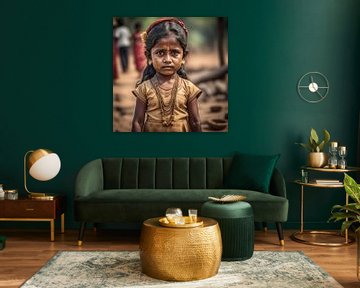 Little Sri Lankan girl by Gert-Jan Siesling