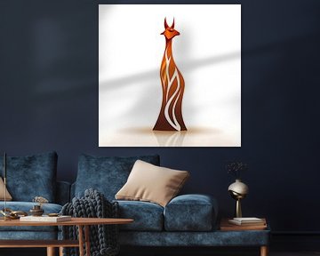 Image vectorielle Girafe sur PixelPrestige