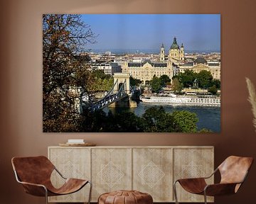 Die Széchenyi Kettenbrücke, die auf die andere Seite führt von Frank's Awesome Travels