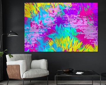 Pop of colour. Abstract art in neon colors. Summer afternoon by Dina Dankers