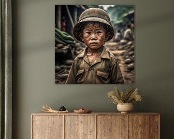 Little boy in Vietnam by Gert-Jan Siesling