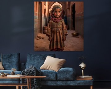 Kleines marokkanisches Mädchen von Gert-Jan Siesling