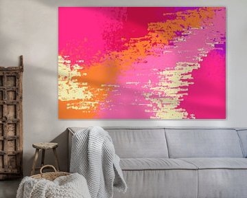 Pop of colour. Movement. Abstract art in neon colors. by Dina Dankers
