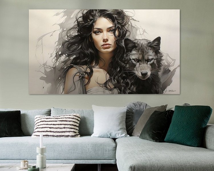 Example of the artwork in a room