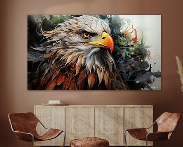 drawing of an eagle by Gelissen Artworks