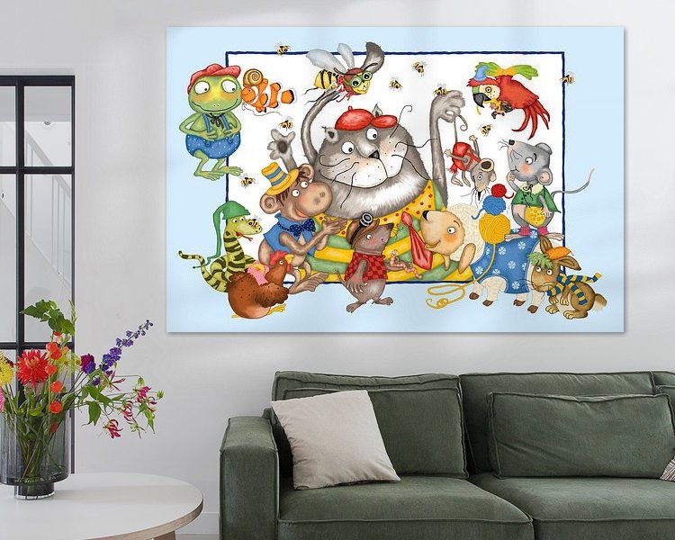 Example of the artwork in a room
