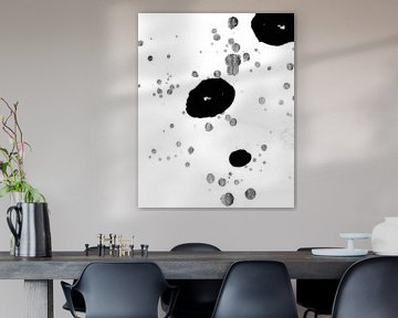 Japandi Zen BW Japon Scandinavie Abstrait sur Mad Dog Art