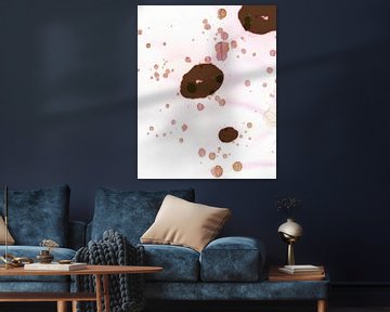 Japandi Zen Marron Japon Scandinavie Abstrait sur Mad Dog Art