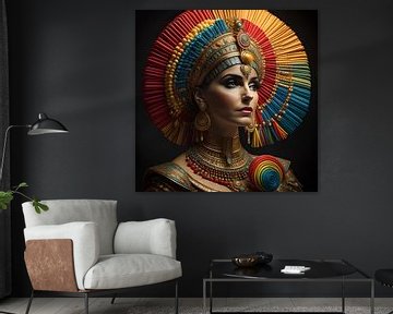 Cleopatra in regenboogkleuren van Gert-Jan Siesling