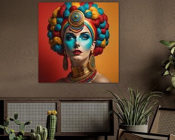 Cleopatra in regenboogkleuren van Gert-Jan Siesling