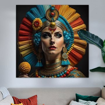 Cleopatra in rainbow colours