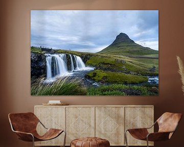 Kirkjufellsfoss, Islande sur Samantha van Leeuwen