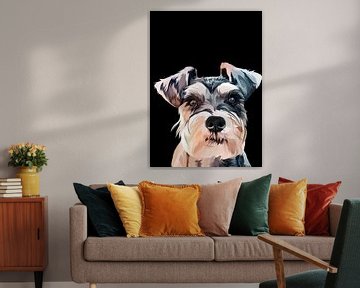 Schnauzer hond vector van IHSANUDDIN .