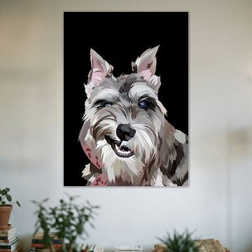 Schnauzer dog vector