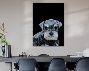 Schnauzer hond vector van IHSANUDDIN .