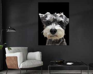 Schnauzer hond vector van IHSANUDDIN .